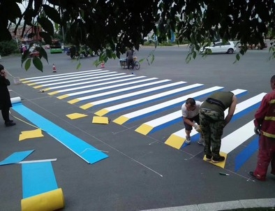 抚顺抚顺彩色路面标线施工